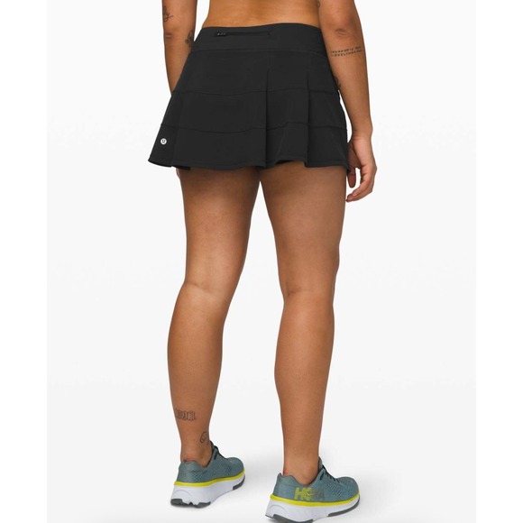 Lululemon Pace Rival Skirt Regular Black 4‑Way Stretch Running Tennis‎ Golf 4 - Picture 2 of 10